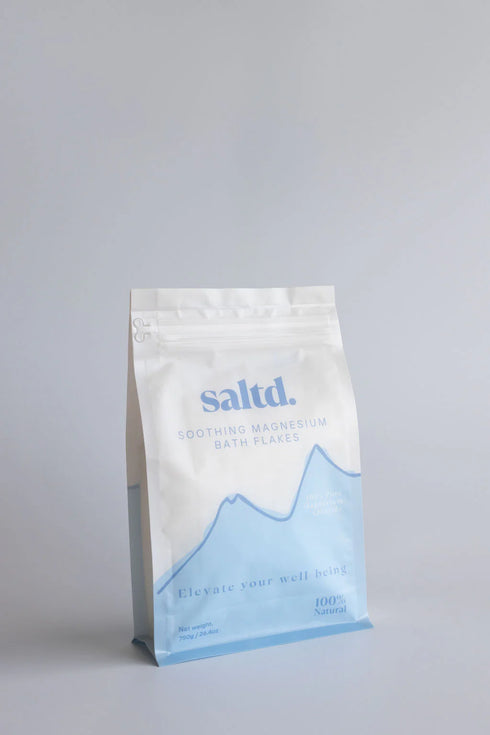 Soothing Magnesium Bath Flakes 750g-Saltd.-Matakana Pharmacy